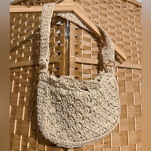 American Eagle Outfitters Beige Woven Mini Bag
